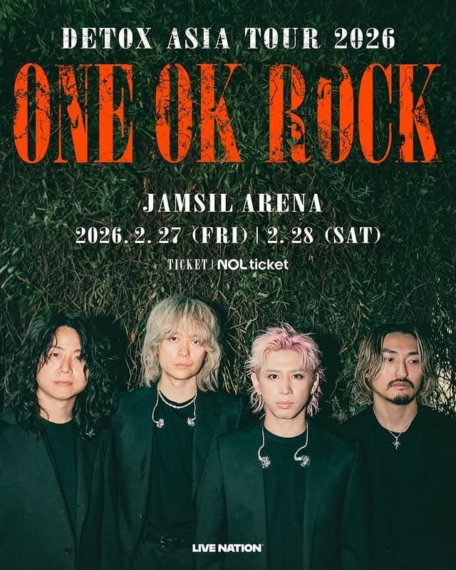 ONE OK ROCK DETOX Asia Tour 2026 in Korea