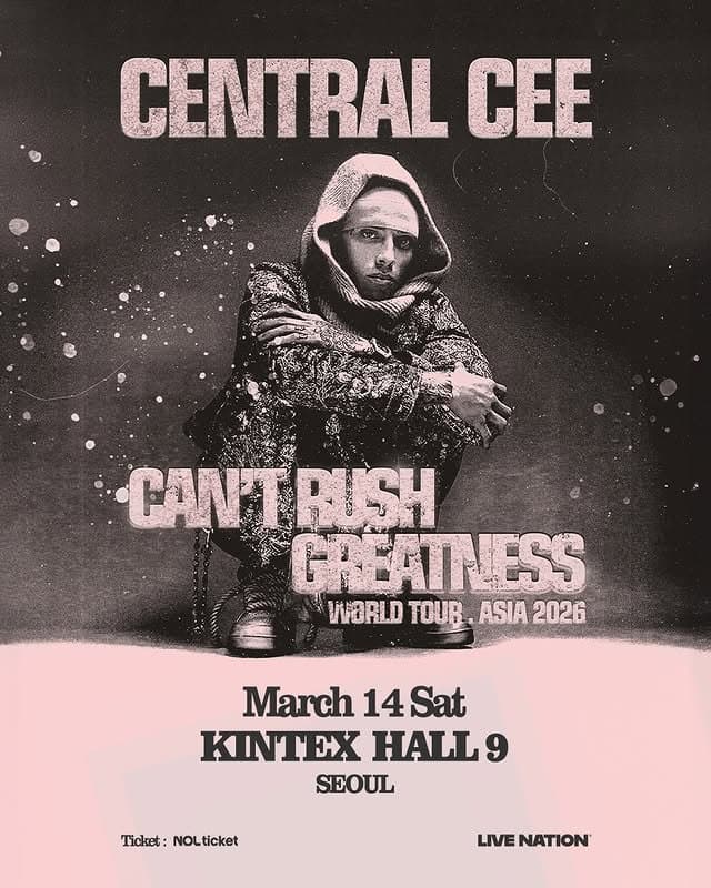Central Cee - Can't Rush Greatness World Tour - Asia 2026